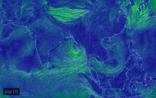 地球の気象情報をリアルタイムで可視化する美しいサイト earth