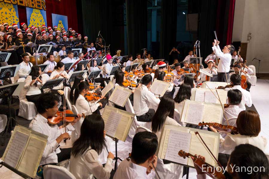 ミャンマー交響楽団クリスマスコンサートに行ってきた